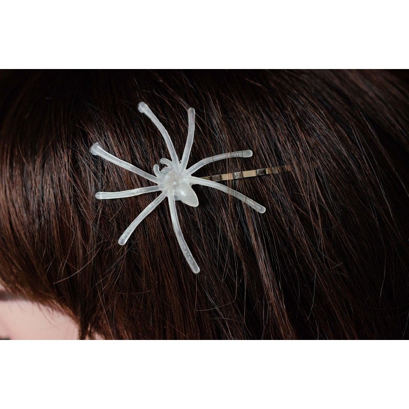 Miniblings Set of 2 Spider Hair Clips Spiders Helloween Luminous