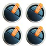 HWGckct Gas Griddle Orange Knob Replacement for Blackstone Griddle, 4-Pack