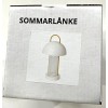 IKEA New IKEA Sommarlanke LED Decorative Table Lamp, Yellow/ Glass,