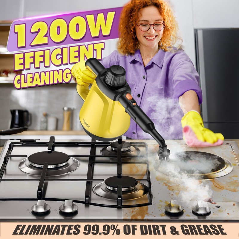 Steam Cleaner, Deep Cleaning Steam Cleaner for Home, 1200W Handheld