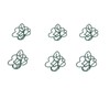 90pcs Metal Paper Clips Creatively Cute Paper Clips Small Portable