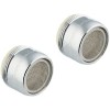 Topzone 2Pk Standard Faucet Tap Water Aerator Chrome Nozzle Sprayer