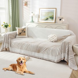 Hittun Non Slip Sofa Covers Couch Covers for 2 Cushion Couch Sofa Pet Friendly Washable Couch Covers for Sofa, Soft Thick Sectional Couch Covers L Shape Furniture Protector for Kids, Dogs 71" X102"