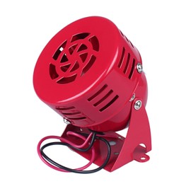 DIANQI 120dB Red Mini Electric Motor Siren, Motor Alarm, Horn Sound Buzzer, Alarm Bell for Home, Residential Areas, Industries, Stores and Control Systems AC110V