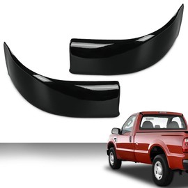 CROSSDESIGN Corner Roof Moldings Pair Painted Black Left & Right Side Compatible with Ford F250 F350 F450 F550 Super Duty 1999-2007 Regular & Crew Cab Only/Not Fit Extended Cab