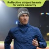 Wmcaps Men's Hat with Reflective Stripes, Unisex Stretch Beanie with