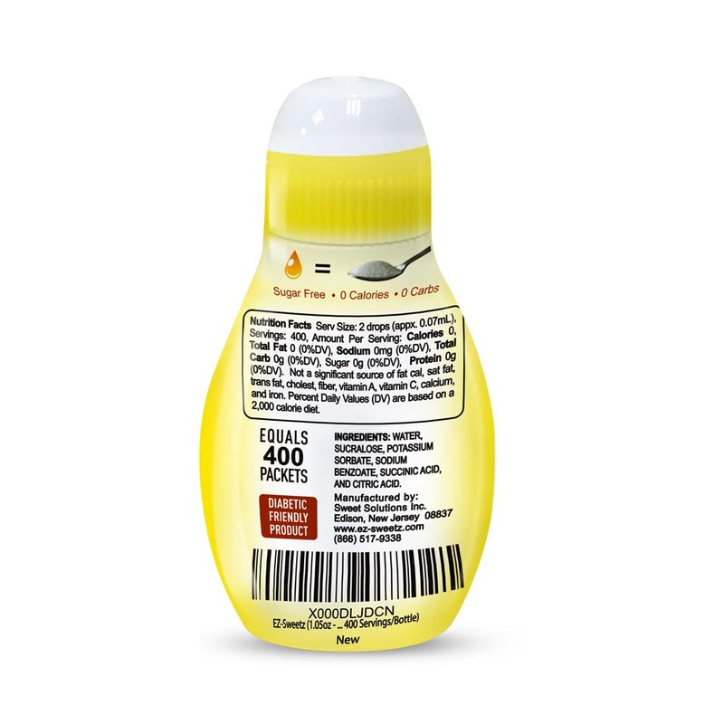 EZ-Sweetz (1.05oz - Liquid Sweetener 400 Servings/Bottle)