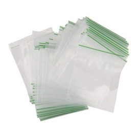 100 Clear Plastic Bags 55mm x 65mm Baggy Baggies Grip Self Seal Resealable Zip Lock Plastic