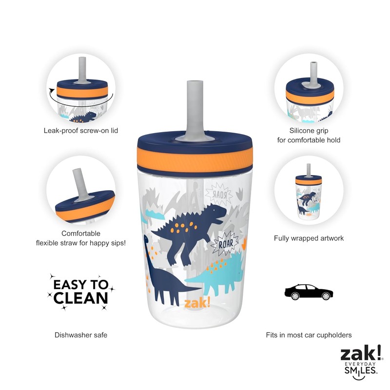 Zak Designs Kelso Toddler Cups For Travel or At Home,