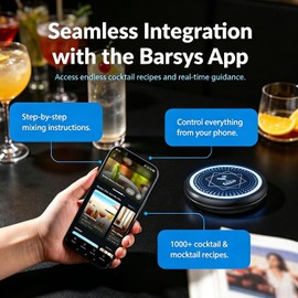 Smart Cocktail Maker for Home Bar, Cool Gadget Gift for Men(Black)