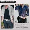 MUKINGBELTS Men Women Rhinestone Belt Luxury Strap Leather Sparkle Studded