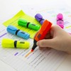 BAZIC Mini Desk Style Fluorescent Highlighters, 4 Per Pack (2323-24P)