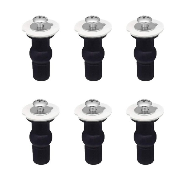 REQAG 6 Pieces Toilet Seat Fixed Screw, Universal Toilet Seat