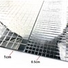 Self Adhesive Real Glass Silver Mirrors Mosaic Tiles Sticker for