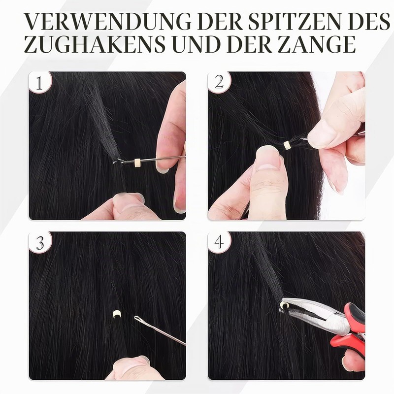 DHWEKU Extensions Remover Microring Extensions Real Hair Bonding Remover for