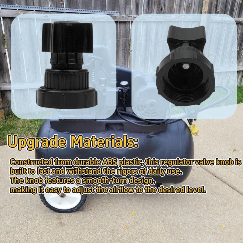 iRomehony Replacement Manifold Plastic Air Compressor Regulator Valve Knob Fit