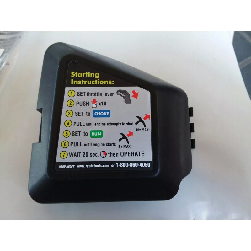 Ryobi BACKPACK- Air Filter Cover w/Label & Air/Filter - MODEL