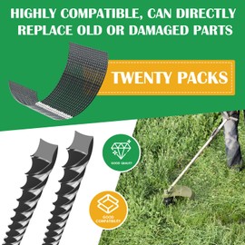 XIJIANG 20Pcs F016800431 Trimmer Line, Strong Cutting Line Compatible with Bosch AFS 23-37 Brush Cutter, 3.5mm/ 37cm Grass Trimmer Line For Mowing Lawns, Gardens, Golf Courses, Roads