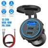 Universal 12V-24V USB C Fast Car Charger 3Port PD &