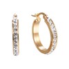 Aretes Arracadas Coquetas Acero Inoxidable Zirconias Blancas (Dorado)
