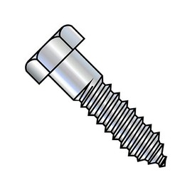 3/8X6 Hex Lag Screw Zinc Gimlet Point (Pack Qty 100) BC-3796L by Shorpioen