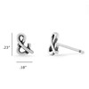 Boma Jewelry Sterling Silver & Ampersand Stud Earrings