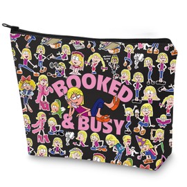 WZMPA Gordo & Miranda Cosmetic Makeup Bag Gordo & Miranda Fans Gift Booked & Busy Zipper Pouch Bag For TV Series Fans, Booked & Busy F Bl
