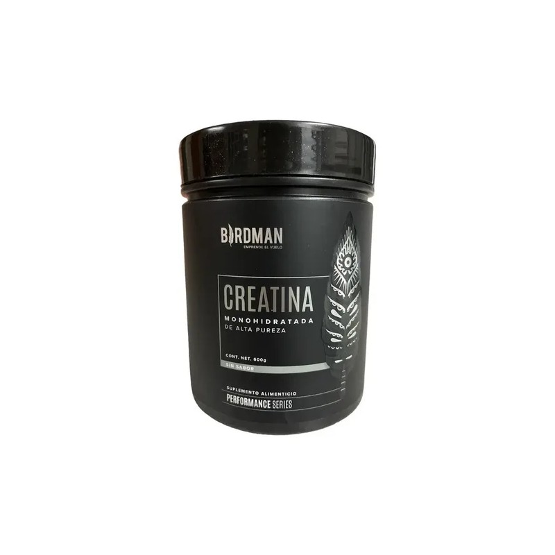Creatina Monohidratada Polvo Birdman 600g Sin Sabor