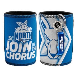 North Melbourne Kangaroos AFL Footy Stubby Holder Can Cooler with Bottle Opener