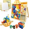 MINIARTIS Wooden Blocks Puzzle 35 Pcs Tetra Tower Balance Stacking