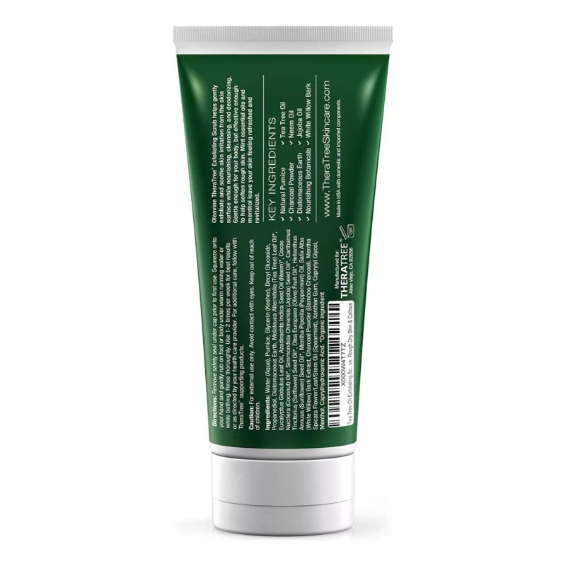 Oleavine Exfoliante Con Aceite Del Árbol Del Té, Carbón Activado,