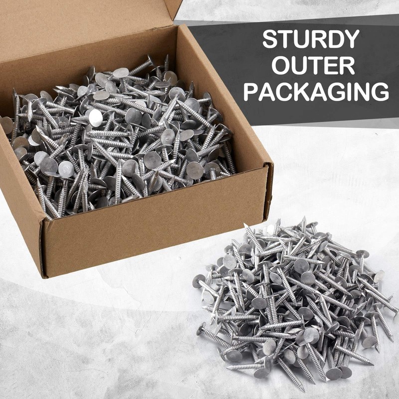 Tandefio 250 Pcs Aluminum Siding Nails Siding and Panel Nails