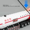 Alloy Gas Tanker Truck Model Water Spray High Simulation Detachable