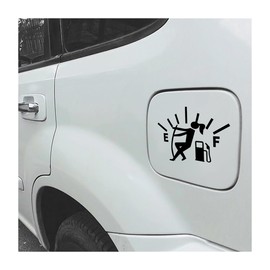 Osilly Funny Car Stickers, Auto Decals for Fuel Gage, High Gas Consumption Vinyl Sticker, Waterproof Automotive Exterior Decoration, Universal Fit for Trucks Motorcycles SUV (Black/Girl)
