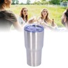 2‑Layer 30oz Vacuum Cup with Lid Reusable Stainless Steel Insulation