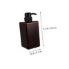 CAXUSD 2pcs Soap Dispenser Bottle Refillable Liquid Container for Shampoo