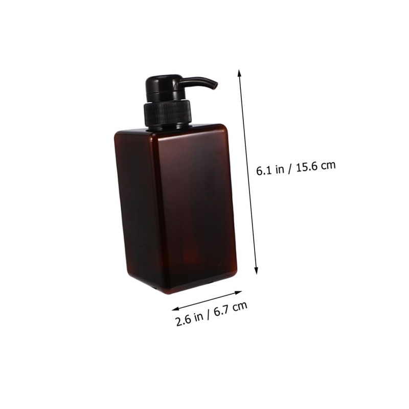 CAXUSD 2pcs Soap Dispenser Bottle Refillable Liquid Container for Shampoo