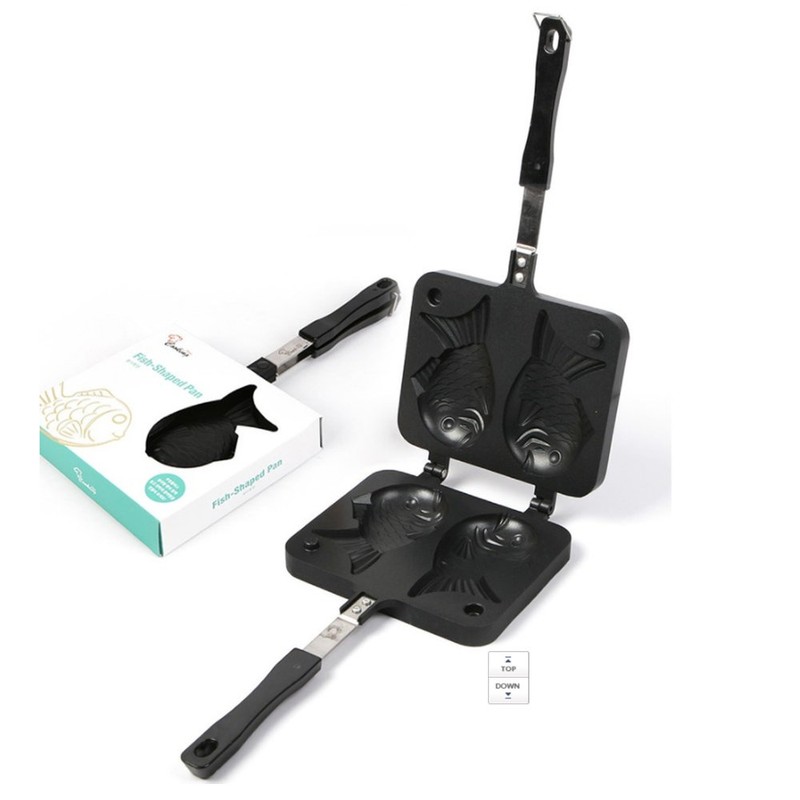 Household camping Hwasa Bungeoppang pan 2-piece Bungeoppang mold Bungeoppang machine