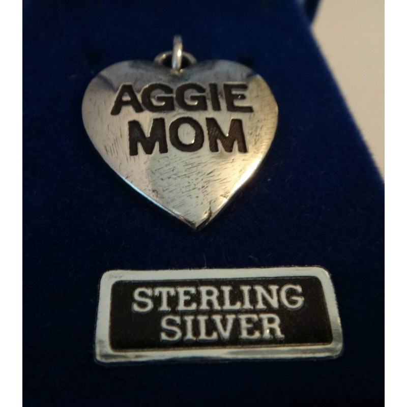 Wholesale Charms Sterling Silver 20x18mm Texas A&M University Aggie Mom