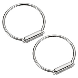 sourcing map Semicircle Handbag Handle Frame, 2Pcs 4.09" Metal Purse Handles Clutch Bag Handles Replacement for Purse Making DIY, Silver
