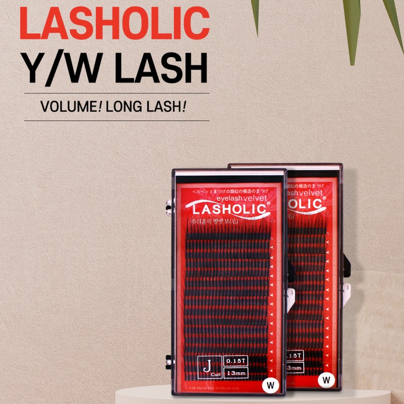 Rashholic Lashholic eyelashes velvet bristle velvet W lash 3D lash