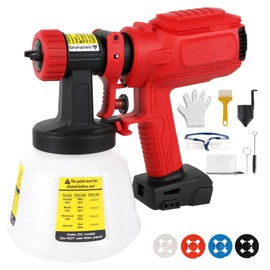 Cordless Paint Sprayer for Milwaukee 18V Battery, Paint Sprayers for Home Interior Airless Electric HVLP, for Furniture, Walls, Cabinets, Fences, Doors, etc. (Battery NOT Included)