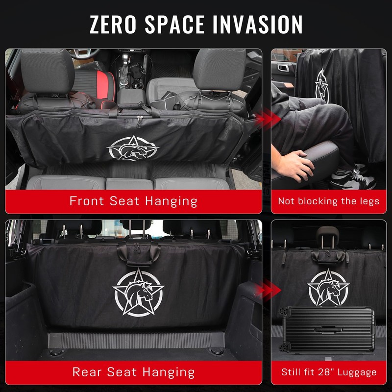 HIBRONGO Upgrade Soft Top Window Storage Bag Compatible with 2021-2025