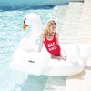 FUNBOY Giant Inflatable White Swan, Luxury Float for Summer Pool