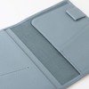 Slip-On OSL Passport Case Greyish Blue OSL-4802 Genuine Leather Folio