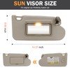 TadaMark Left Driver & Right Passenger Side Sun Visor Fit