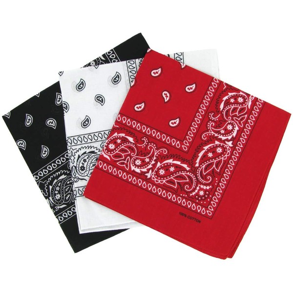 Boolavard 1s, 6s, 9s or 12 Pack Cowboy Bandanas Bandana