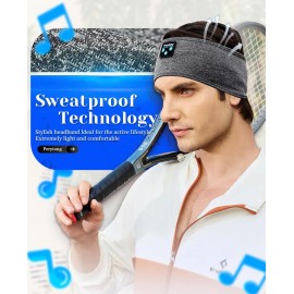 Perytong Bluetooth Sleep Headband w/Speakers Dark Gray Yoga