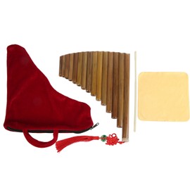 Pan Flute 15 Pipes G Key Chinese Traditional Musical Instrument Panpipes Woodwind InstrumentLeft Hand
