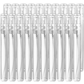Teenitor Mini Spray Bottle, 20 Pack 10ml Perfume Bottle Empty, Plastic Refillable Perfume Bottles Atomizer, Sample Bottle Fine Mist Spray Bottles for Perfume, Essential Oil Portable Bottle for Travel